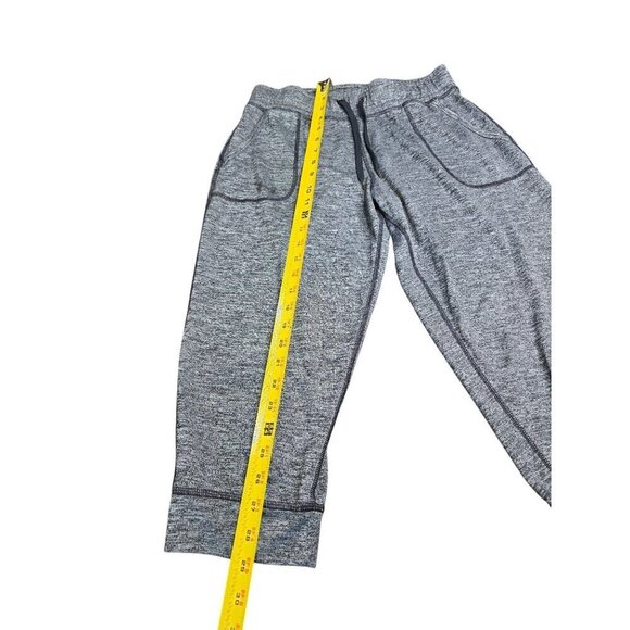 Under Armour Women Tech Cropped Pant Grey Fleece Loose Fit Joggers Sweatpants Si - Picture 5 of 16